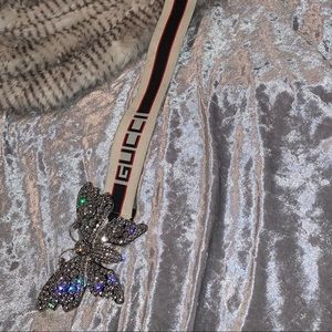 Authentic Gucci crystal-embellished waist belt.